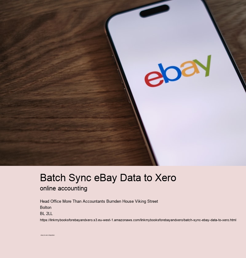 Batch Sync eBay Data to Xero